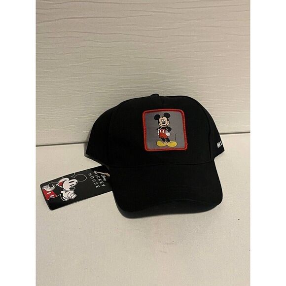 Disney Mickey Mouse Baseball Adjustable Hat Cap Black - Picture 1 of 2